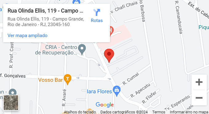 Localização Maps Clínica Urgil